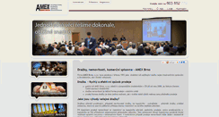 Desktop Screenshot of amex-brno.cz